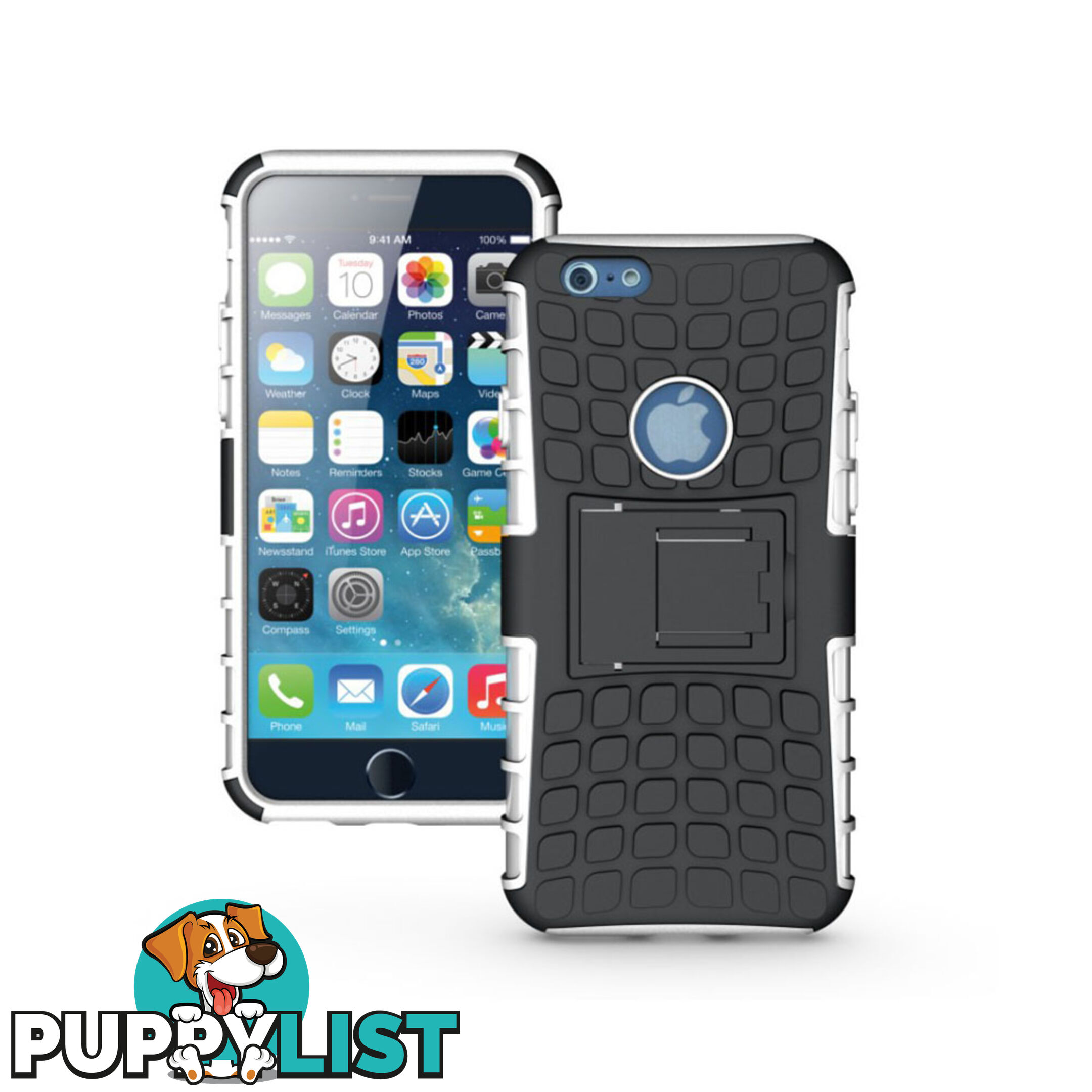 Rugged Heavy Duty Case Cover Accessories White For iPhone 6 Plus 5.5 inch