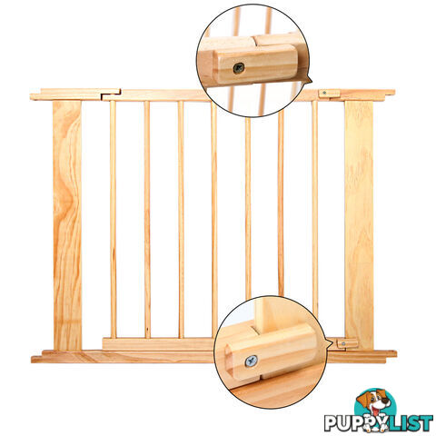 Baby Natural Wooden Playpen 6 Sides