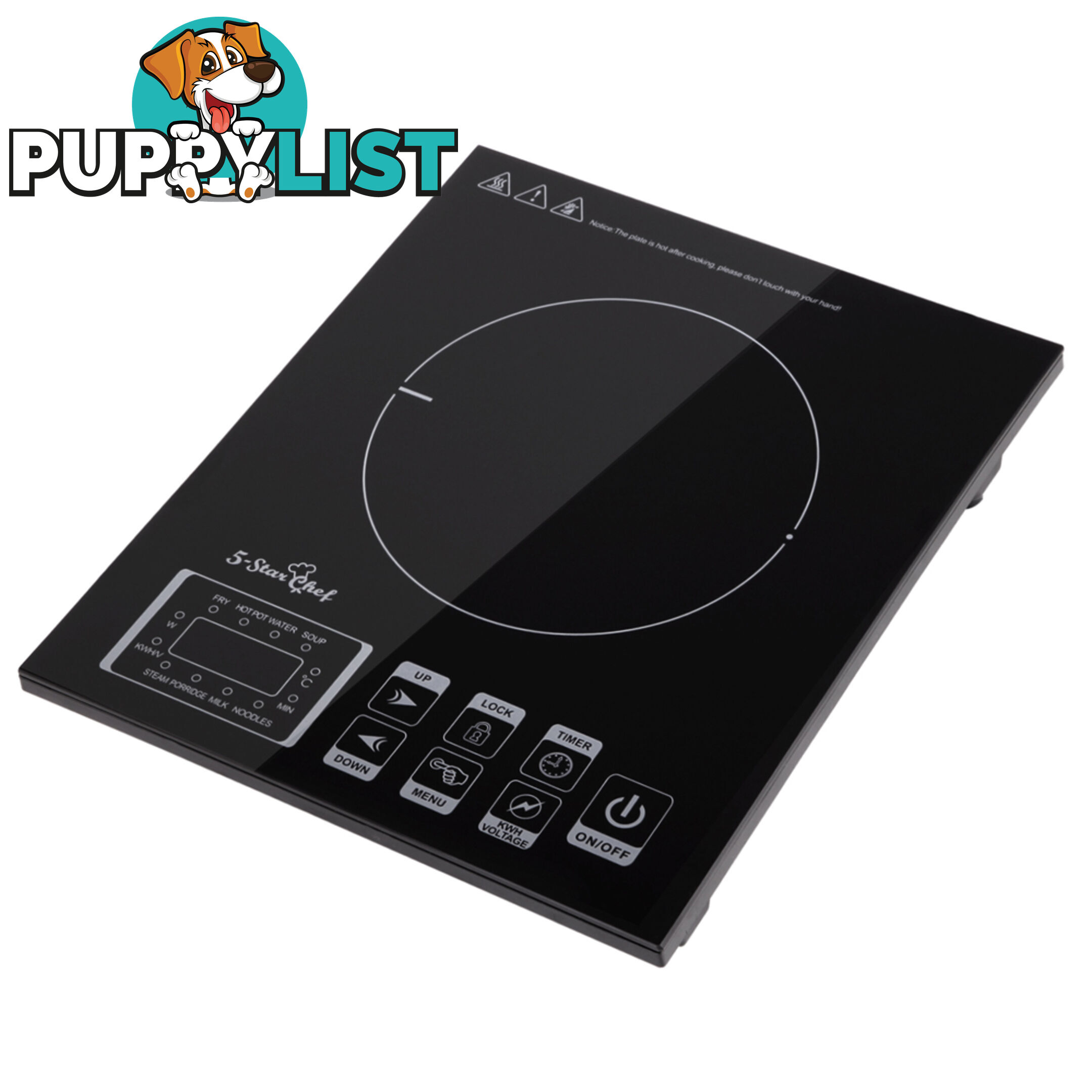 Portable Induction Cooktop Electric Kitchen Stove Burner Ceramic Hotplate Cooker