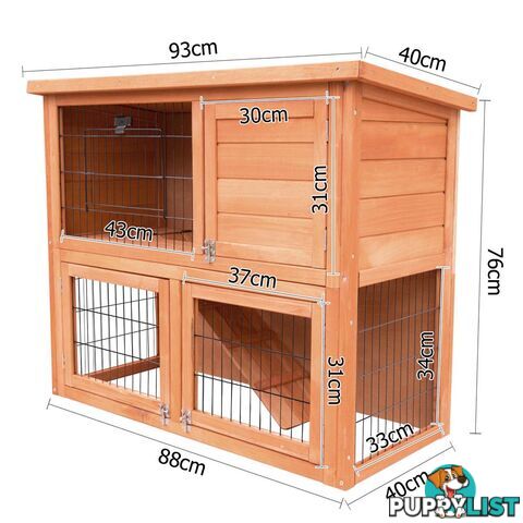 Double Storey Chicken Rabbit Hutch