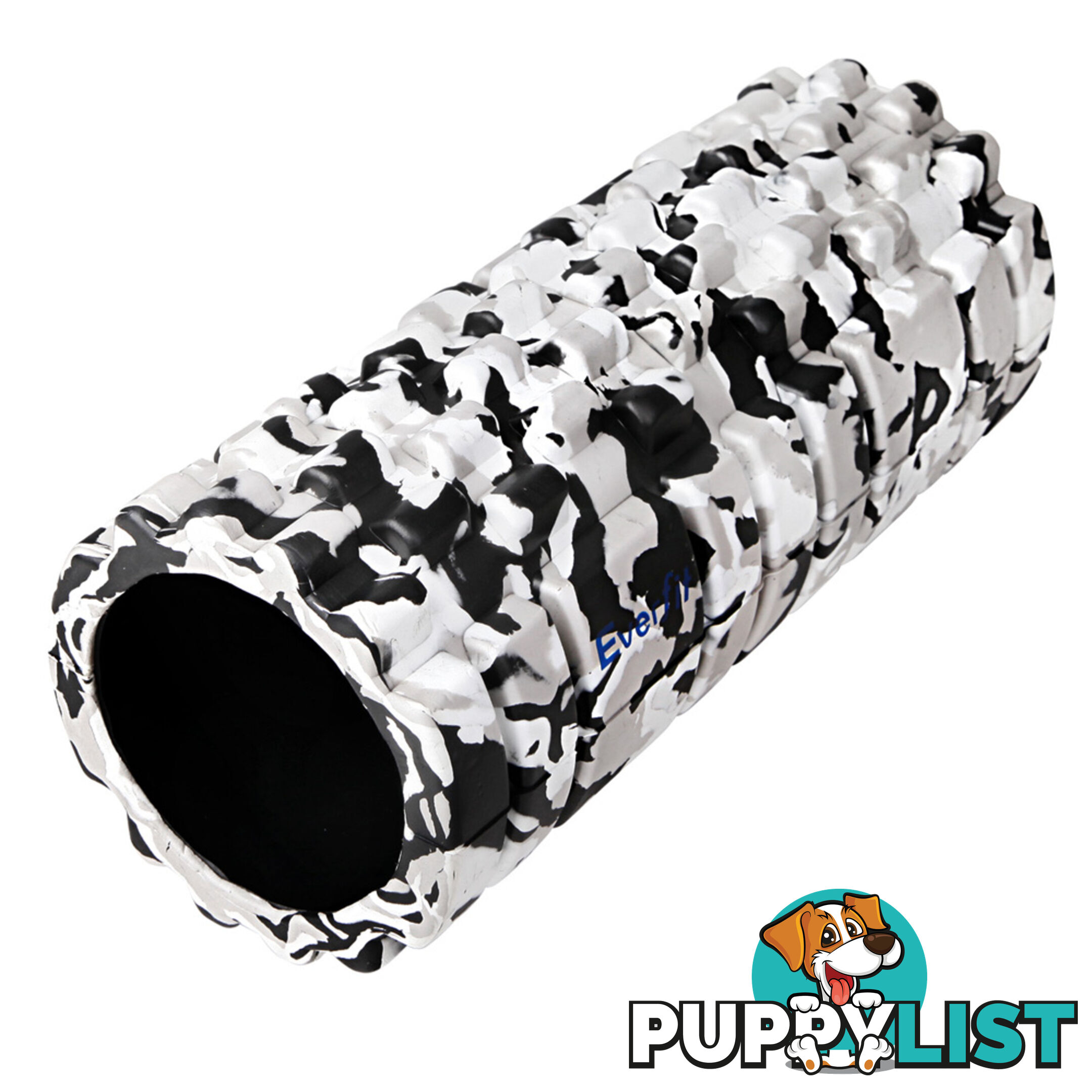 Yoga Gym Pilates EVA Stick Foam Roller Grey 33 x 14cm