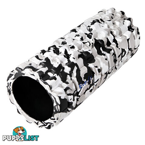 Yoga Gym Pilates EVA Stick Foam Roller Grey 33 x 14cm