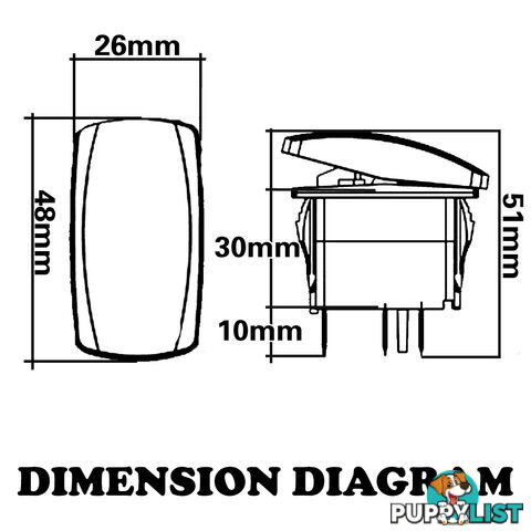 SPOT LIGHT CARLING ROCKER SWITCH LASER ETCHED WORK LIGHT BAR 4WD UTE HID 12V 24V