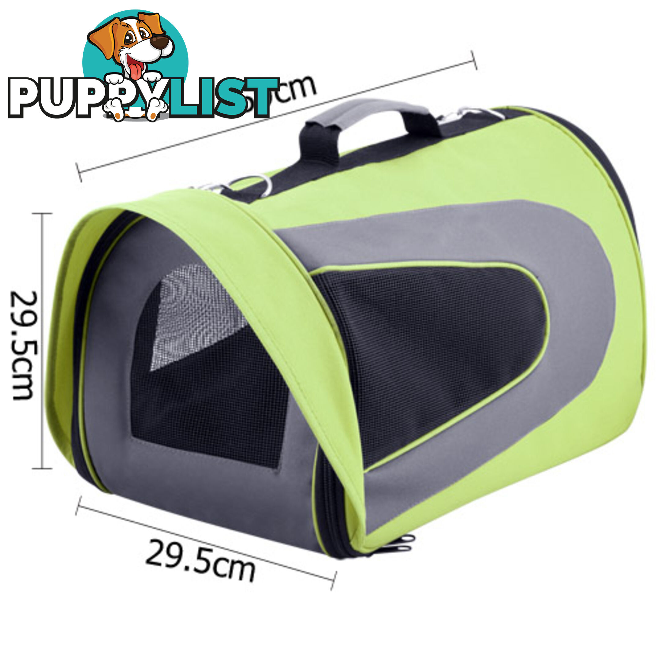 Pet Dog Cat Carrier Travel Bag XLarge Lime Green