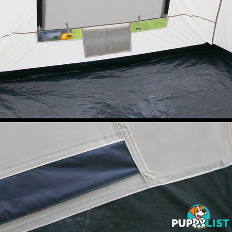 6 Person Family Camping Tent Navy Grey