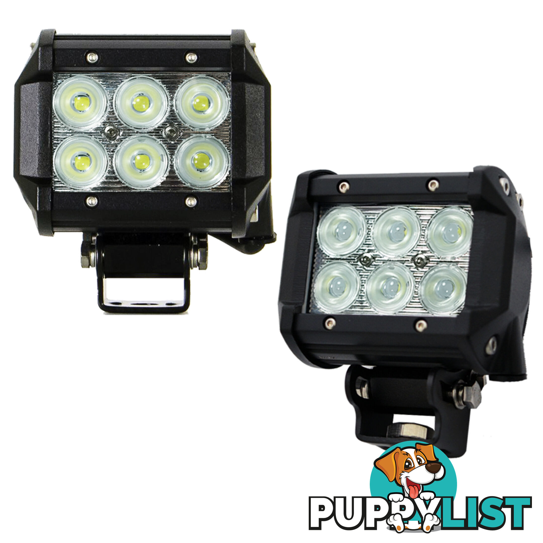 2x 4inch 30W Cree LED Light Bar Flood Work Driving Offroad Lamp Save On 42W