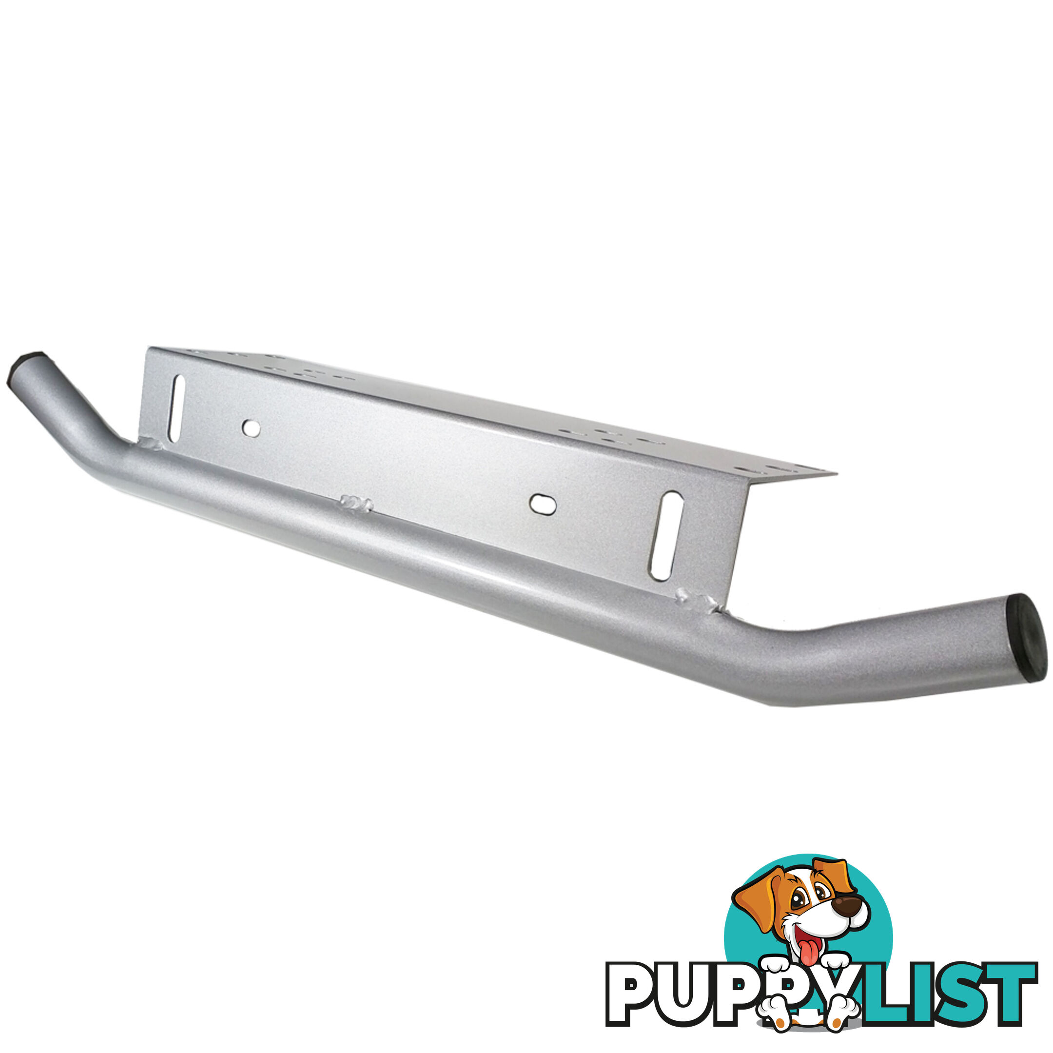 Number Plate Bullbar Frame Mounting Bracket Silver Light Bar Antenne UHF Holder
