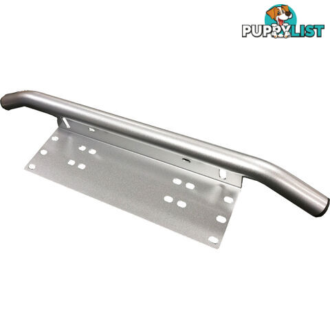 Number Plate Bullbar Frame Mounting Bracket Silver Light Bar Antenne UHF Holder