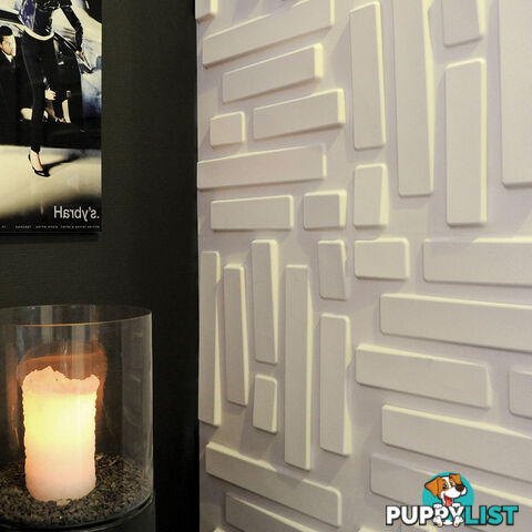 12 Pcs 3D Brick Design Wall Panel