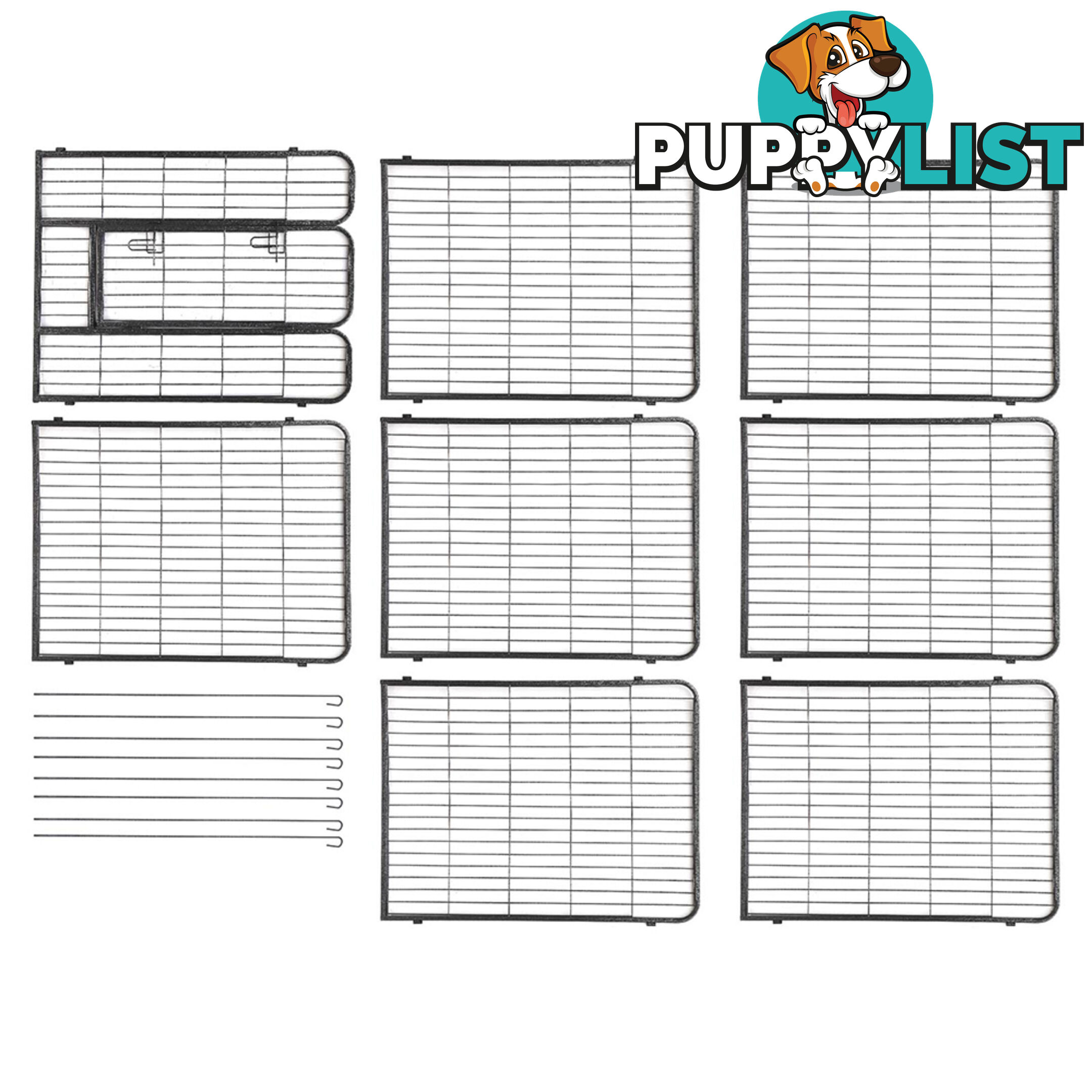 Adjustable 8 Panel Pet Playpen