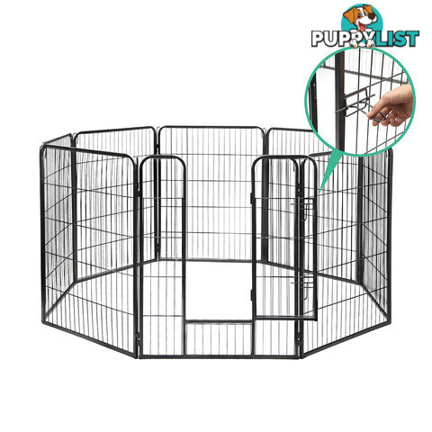 Adjustable 8 Panel Pet Playpen