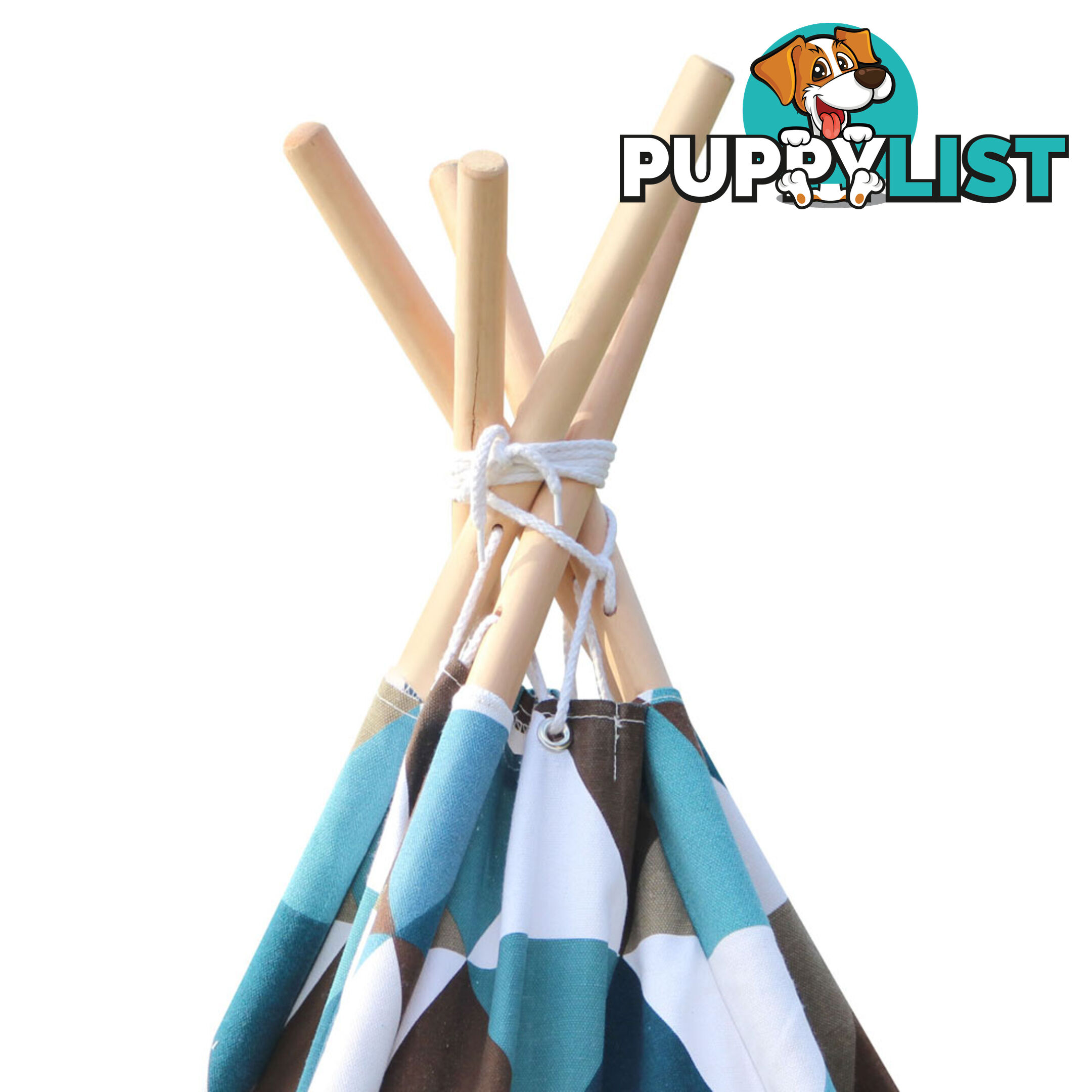 5 Poles Kids Play Tent Children Home Canvas Teepee Pretend Playhouse Outdoor Indoor Tipi