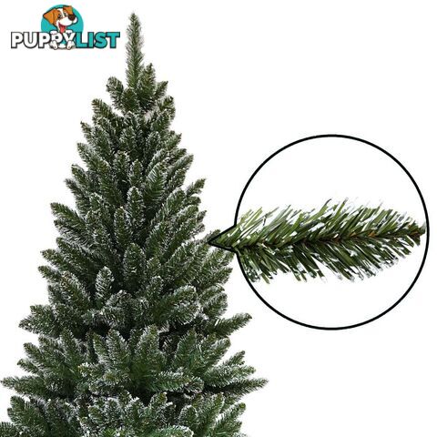 6FT Premium Snowy Christmas Tree 180cm Xmas Home Decoration Steel Base Green