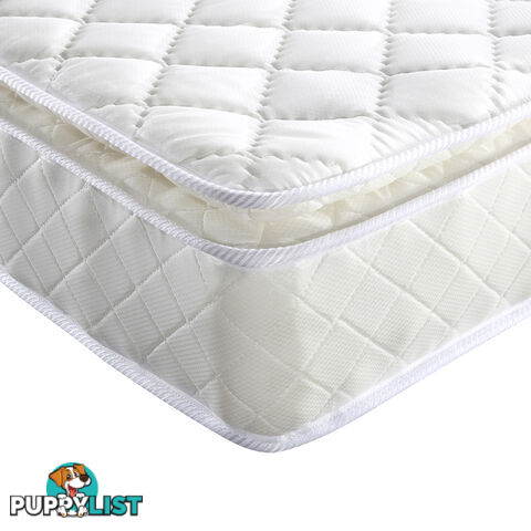 Premium Pillow Top Pocket Spring Mattress High Density Foam 22cm Queen Size