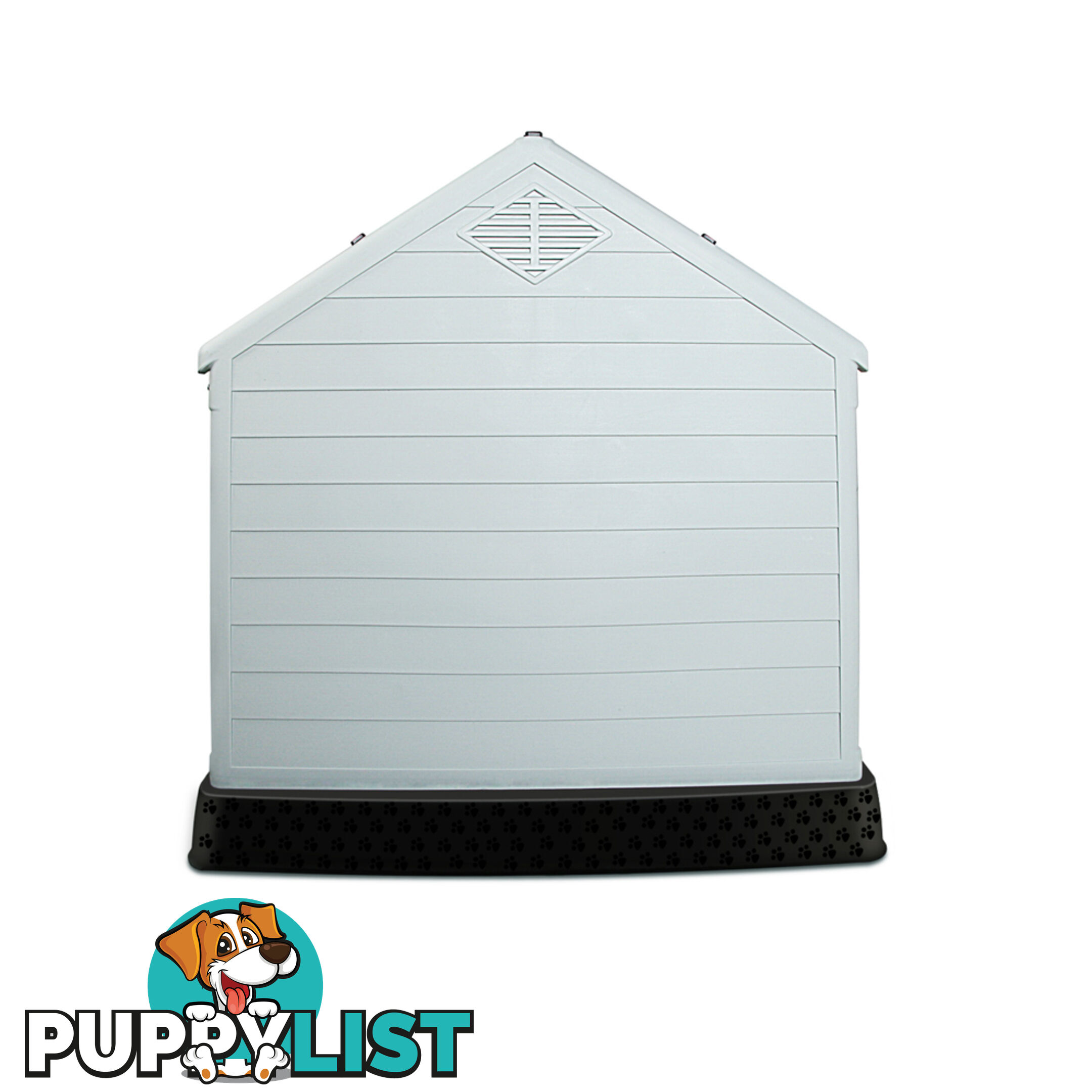 XL Weatherproof Plastic Dog Kennel Pet Puppy Outdoor Indoor Garden Dog House