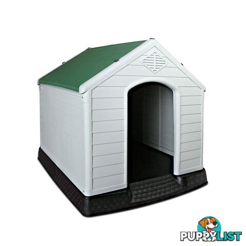 XL Weatherproof Plastic Dog Kennel Pet Puppy Outdoor Indoor Garden Dog House