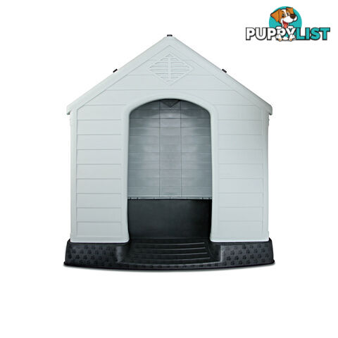 XL Weatherproof Plastic Dog Kennel Pet Puppy Outdoor Indoor Garden Dog House