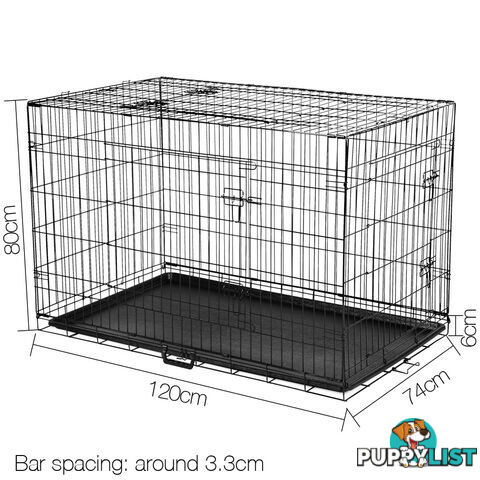 Metal Collapsible Dog Cage 48IN