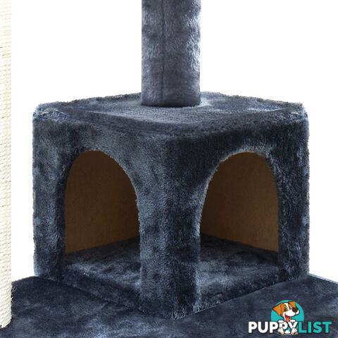 Cat Scratching Post  Tree House Condo 134cm Grey