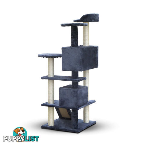 Cat Scratching Post  Tree House Condo 134cm Grey