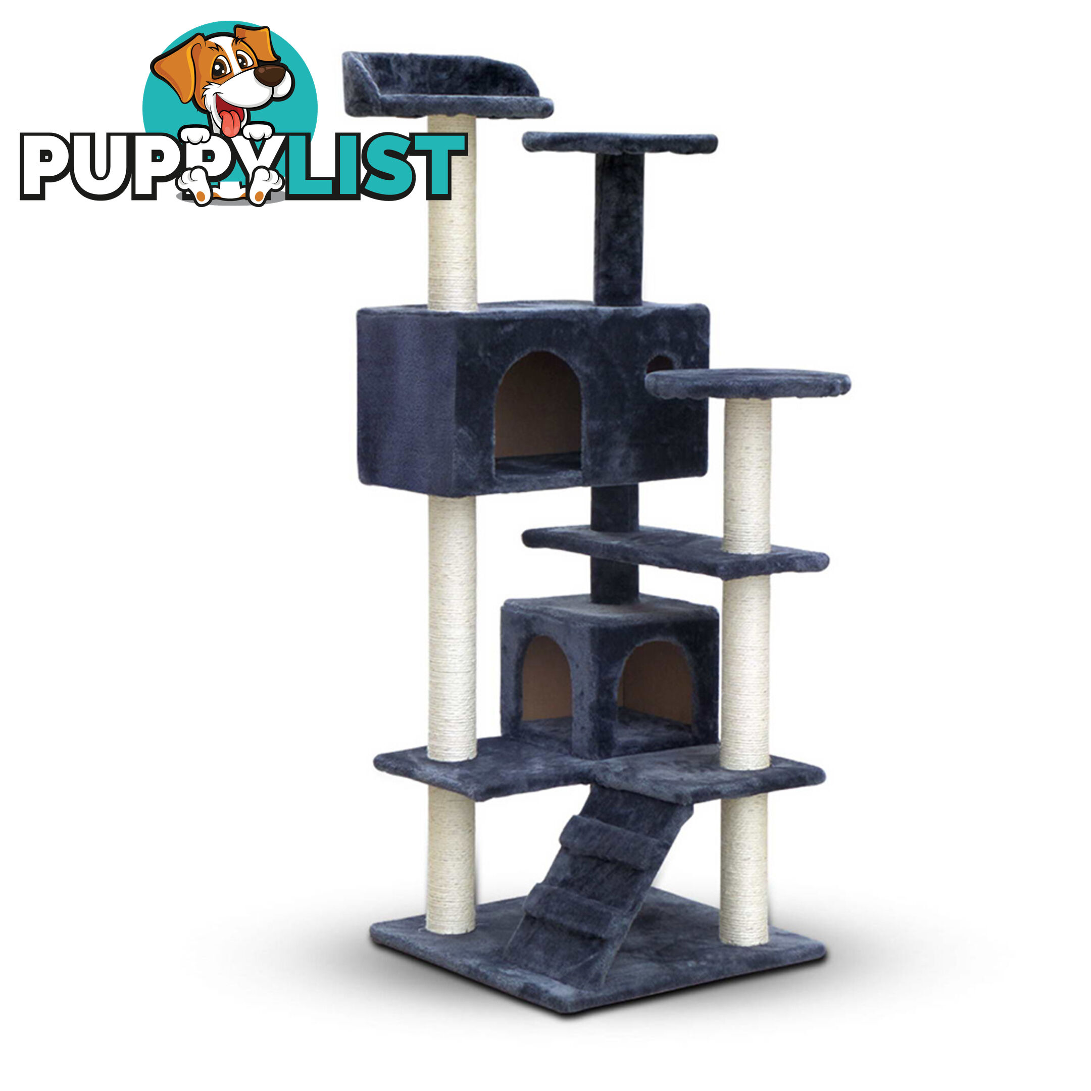 Cat Scratching Post  Tree House Condo 134cm Grey