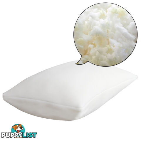 2 x Premium Memory Foam Pillow Eco-Friendly Bamboo Fabric Cover 70 x 40cm