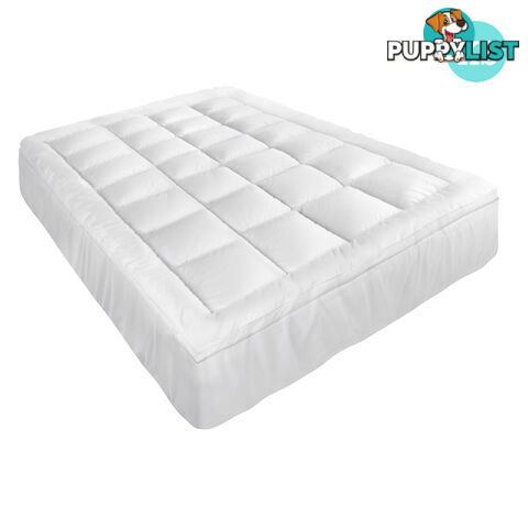 Luxury Mattress Topper Protector Pad Cover Pillowtop Memory Resistant KS Size