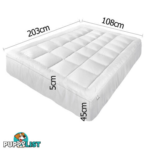 Luxury Mattress Topper Protector Pad Cover Pillowtop Memory Resistant KS Size