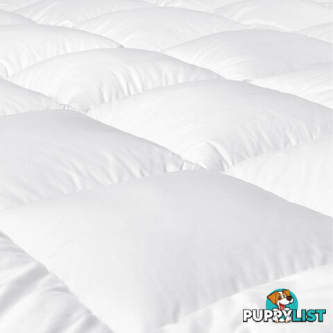 Luxury Mattress Topper Protector Pad Cover Pillowtop Memory Resistant KS Size