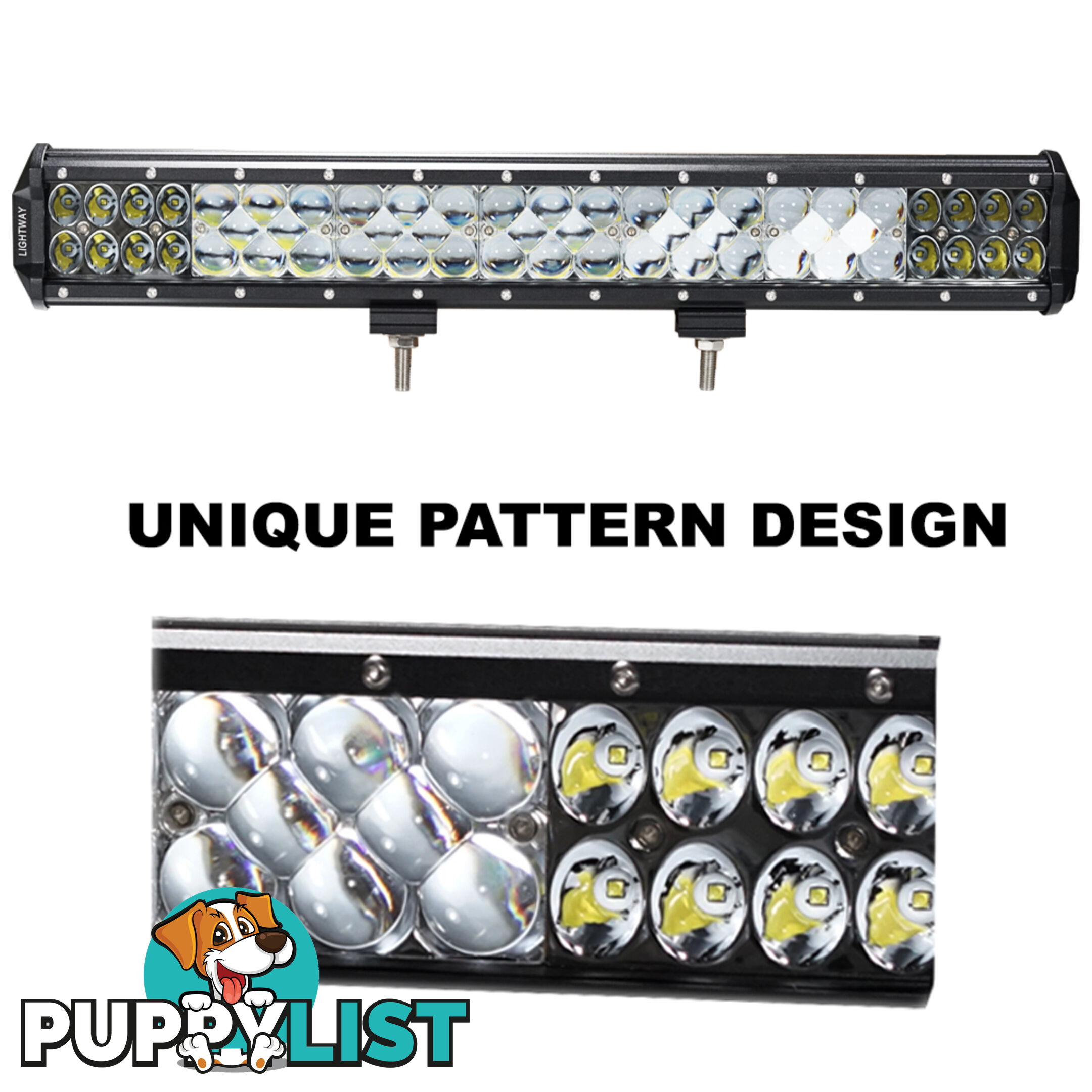 20inch 392W LED Light Bar Flood Spot Combo Work Driving Lamp SUV ATV 4WD Unique