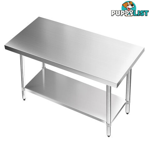 Commercial 304 Stainless Steel Kitchen Work Bench Table 1219mm