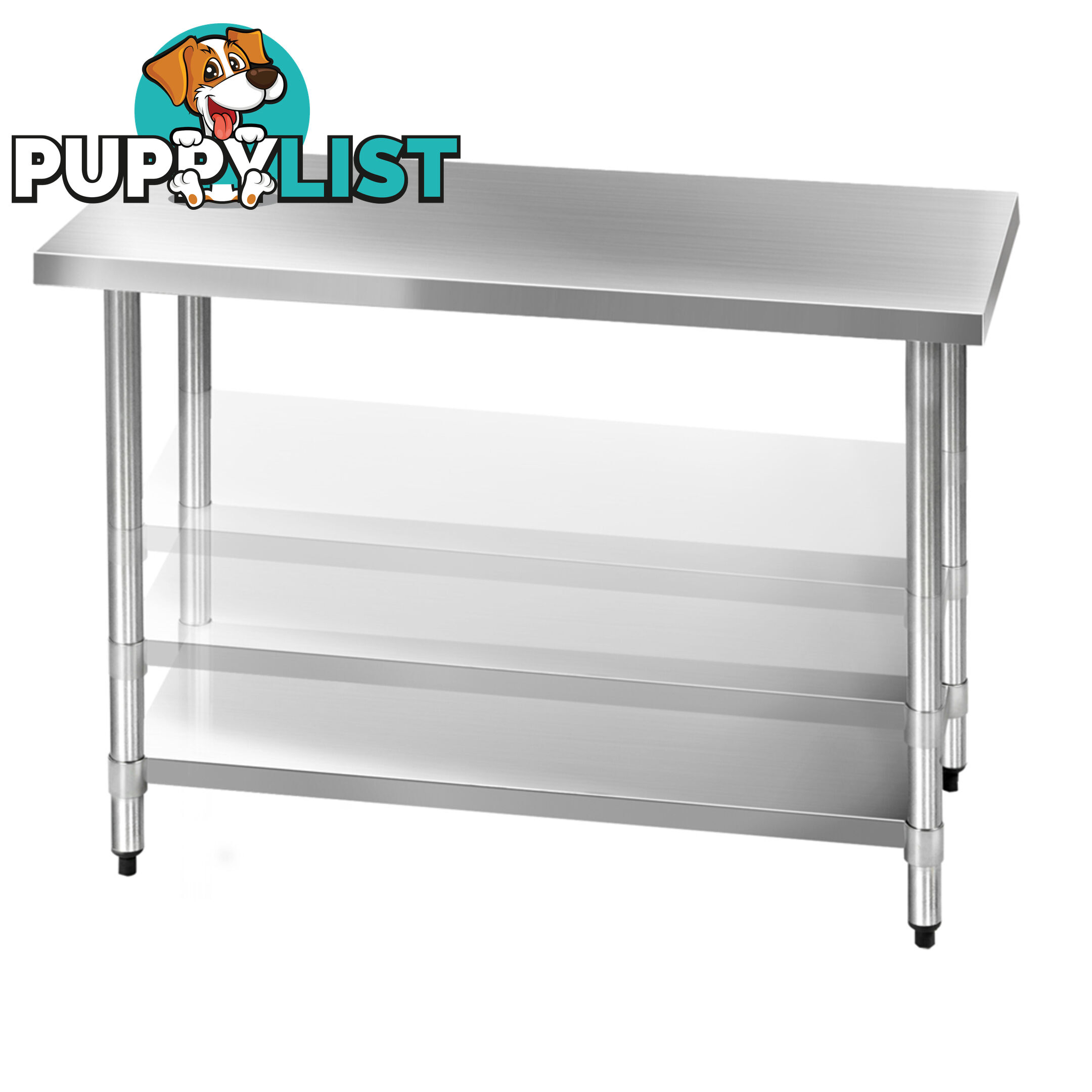 Commercial 304 Stainless Steel Kitchen Work Bench Table 1219mm