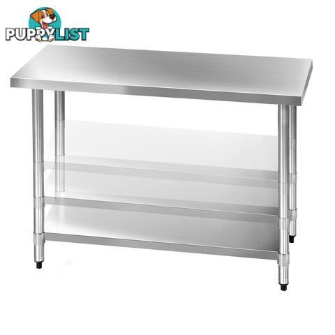 Commercial 304 Stainless Steel Kitchen Work Bench Table 1219mm