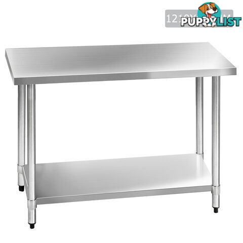 Commercial 304 Stainless Steel Kitchen Work Bench Table 1219mm