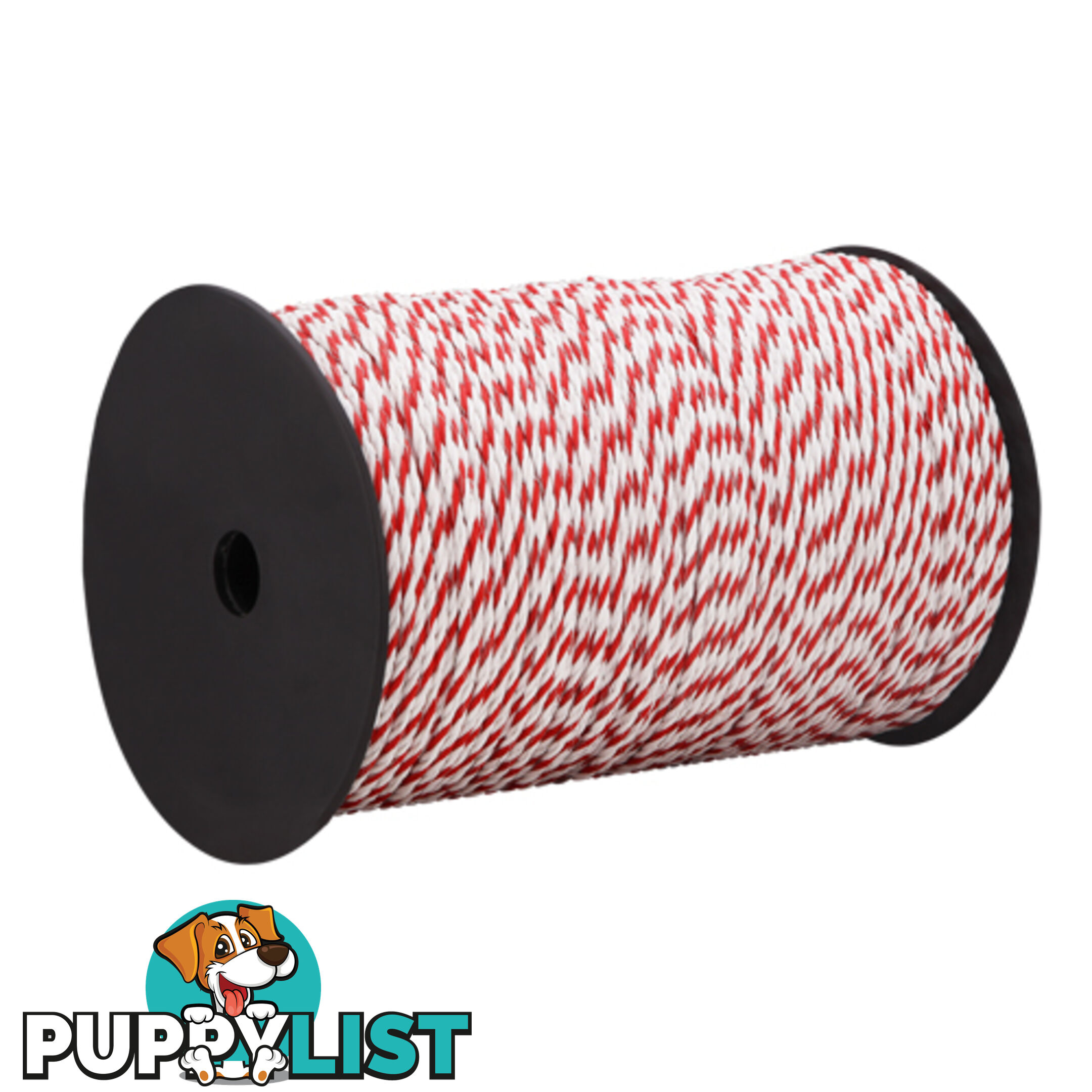 500m Poly Rope Roll Electric Fence Energiser Stainless Steel polyrope Insulator