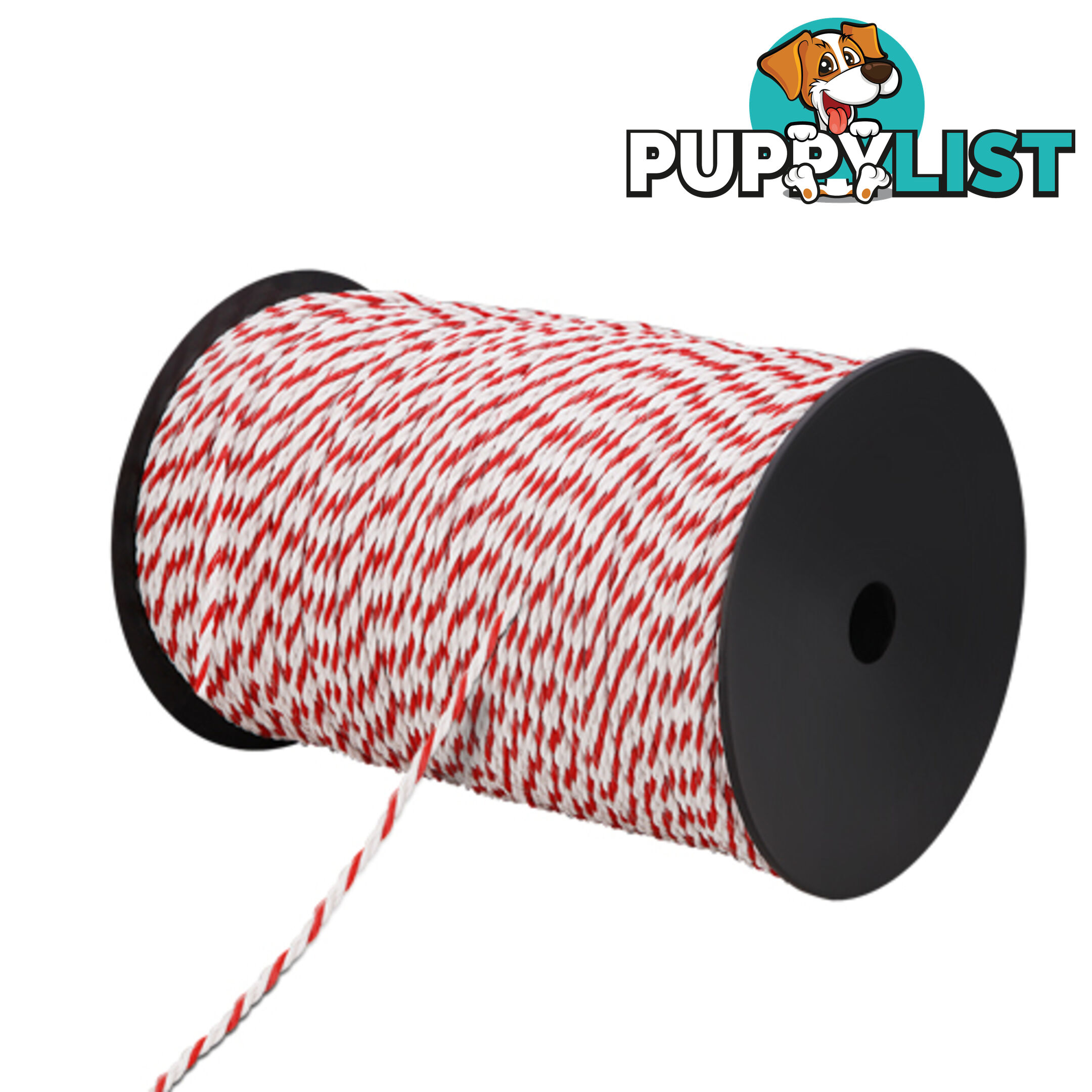 500m Poly Rope Roll Electric Fence Energiser Stainless Steel polyrope Insulator