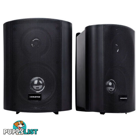 2 x 5&#34; Indoor Outdoor Waterproof Speakers 2-Way Home Boat Surround Sound Black