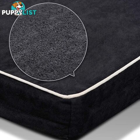 Pet Memory Foam Mattress Dog Bed Small Cat Sleep Pad Mat Anti Skid Black