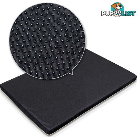 Pet Memory Foam Mattress Dog Bed Small Cat Sleep Pad Mat Anti Skid Black