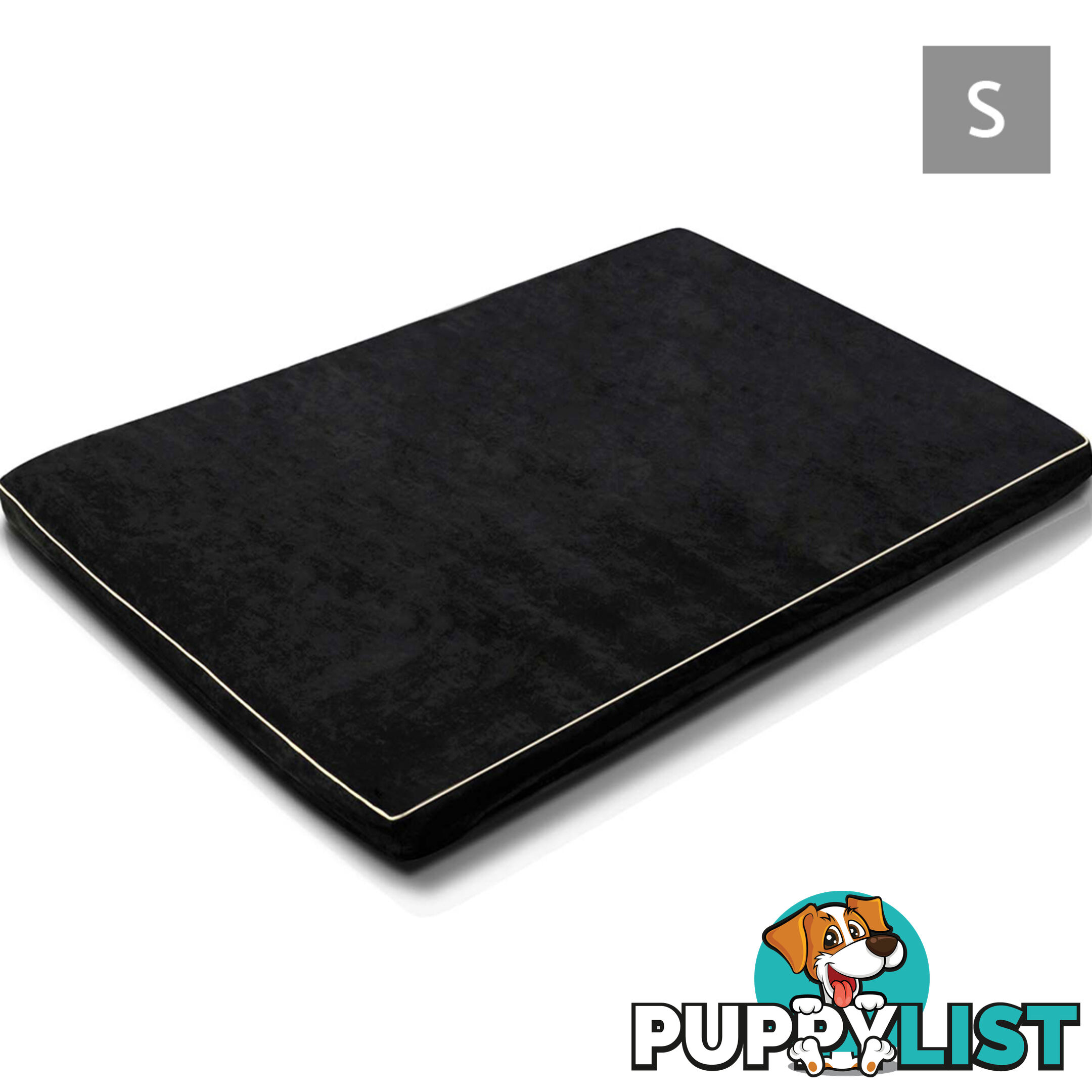 Pet Memory Foam Mattress Dog Bed Small Cat Sleep Pad Mat Anti Skid Black