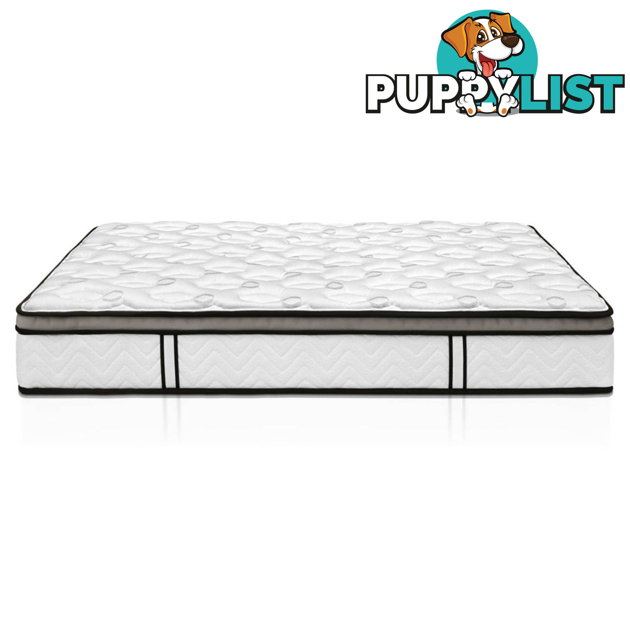 Natural Latex Euro Top Mattress Pocket Spring Back Support Foam Bed King Size