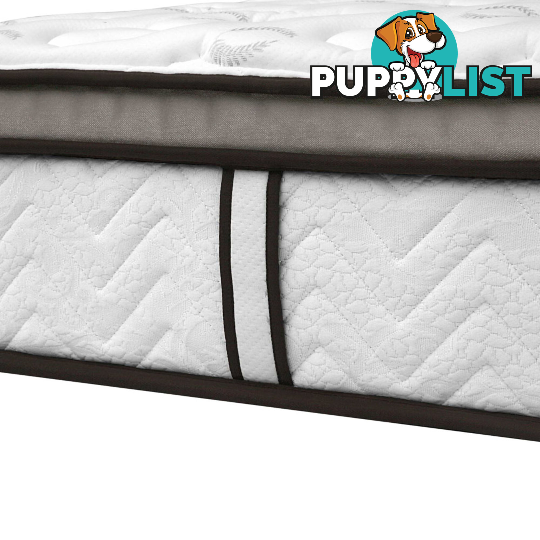 Natural Latex Euro Top Mattress Pocket Spring Back Support Foam Bed King Size