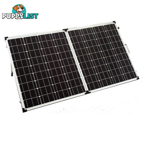 New 12V 160W Solar Folding Panel Kit Caravan Boat Camping Power Mono Charging