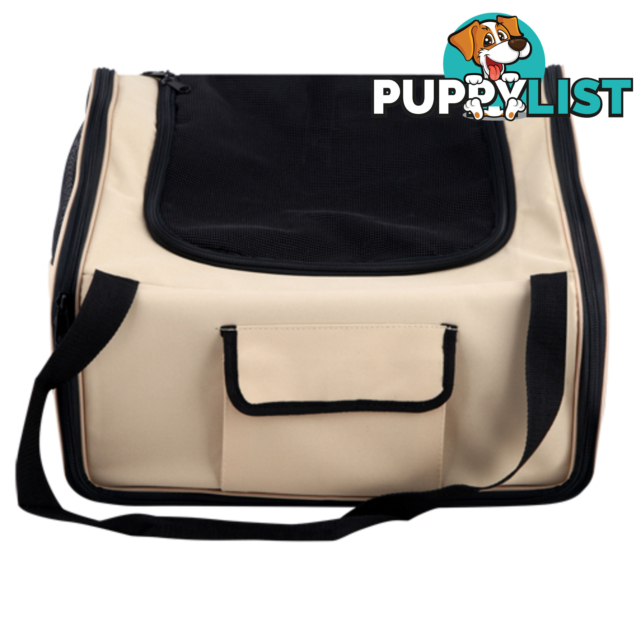 Pet Dog Cat Car Seat Carrier Travel Bag Small Beige