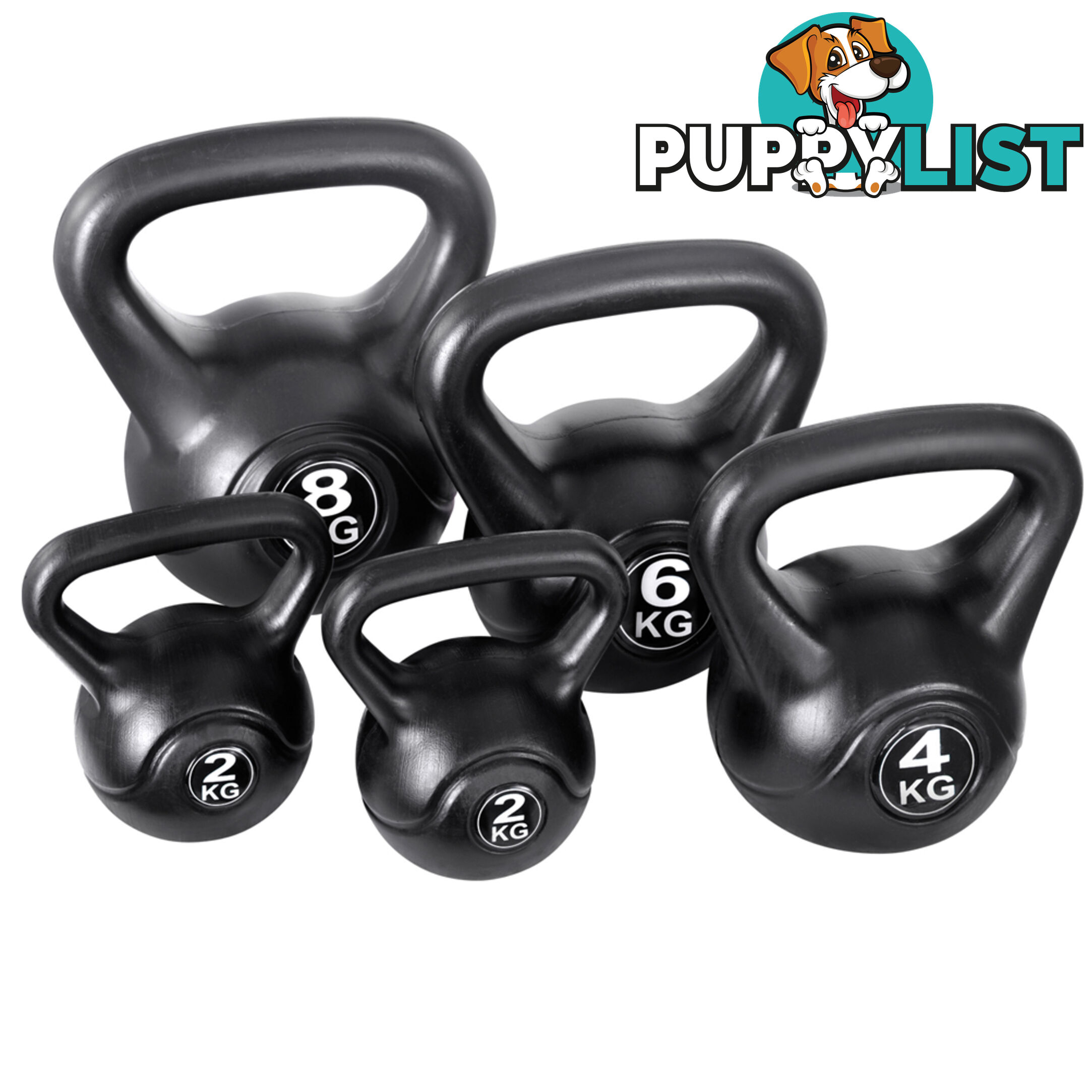 Kettle Bells Set Weight Training Kit Gym Fitness Exercise Lift Kettlebell