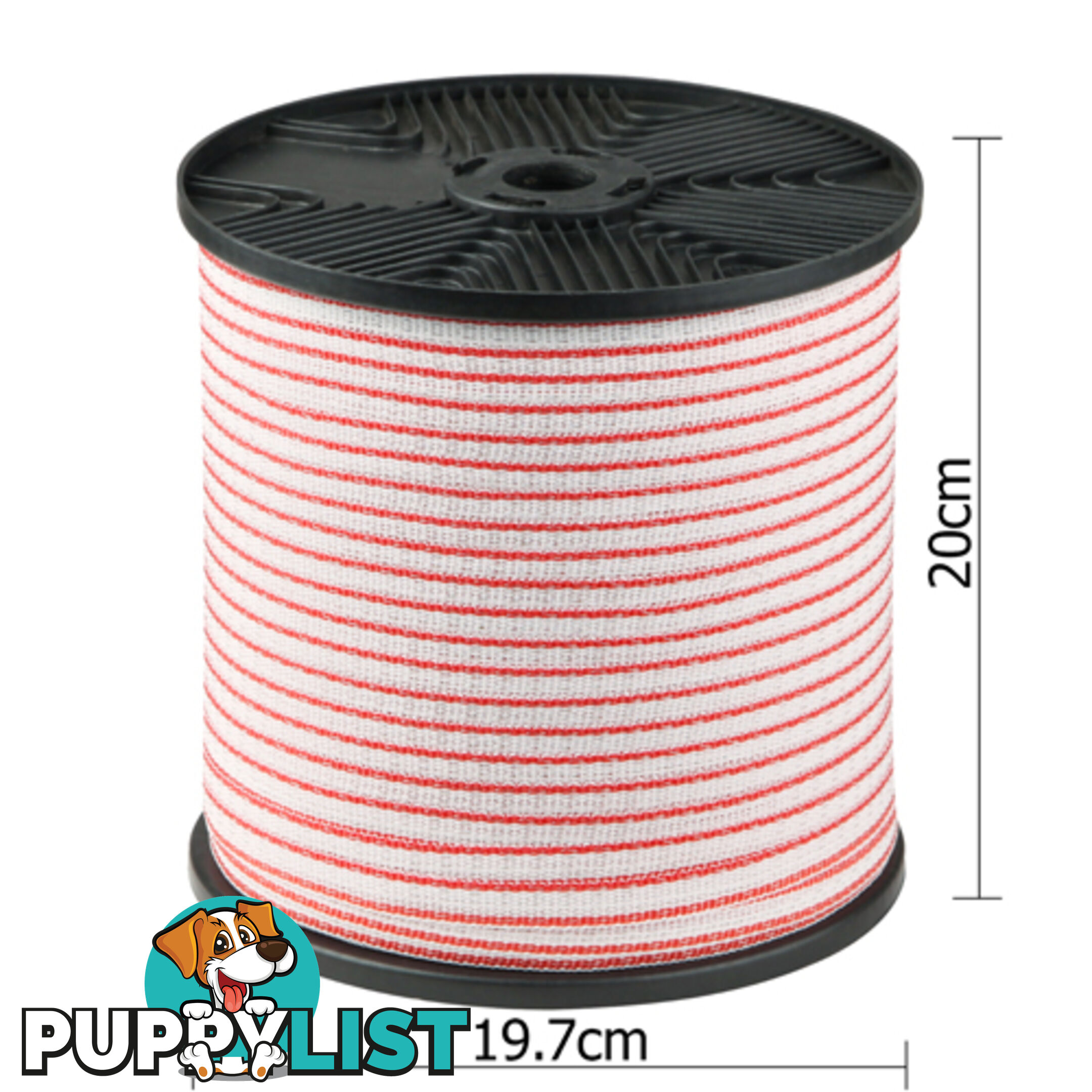 400m Poly Tape Electric Farm Fence Energiser Stainless Steel Polytape Insulator