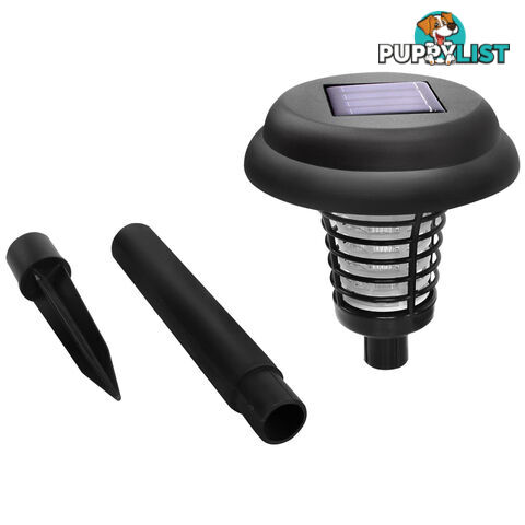 Set of 4 LED Solar Powered Bug Zapper Garden Light