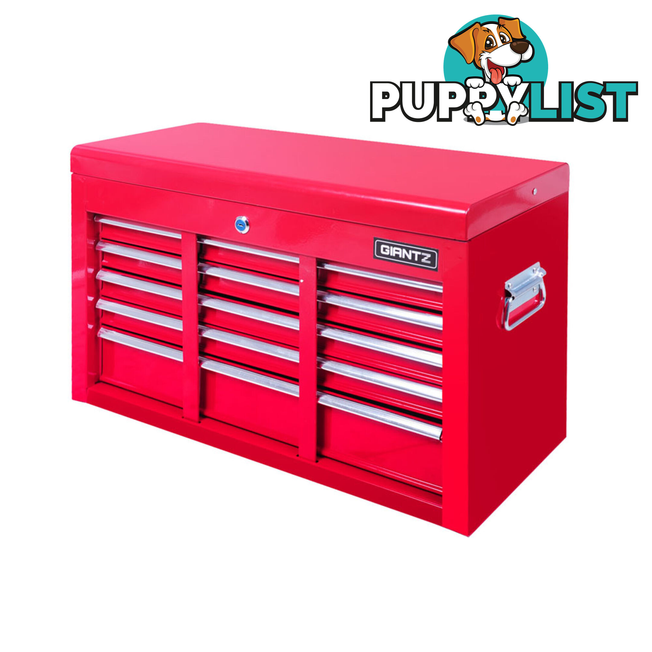 9 Drawers Tool Box Chest Red