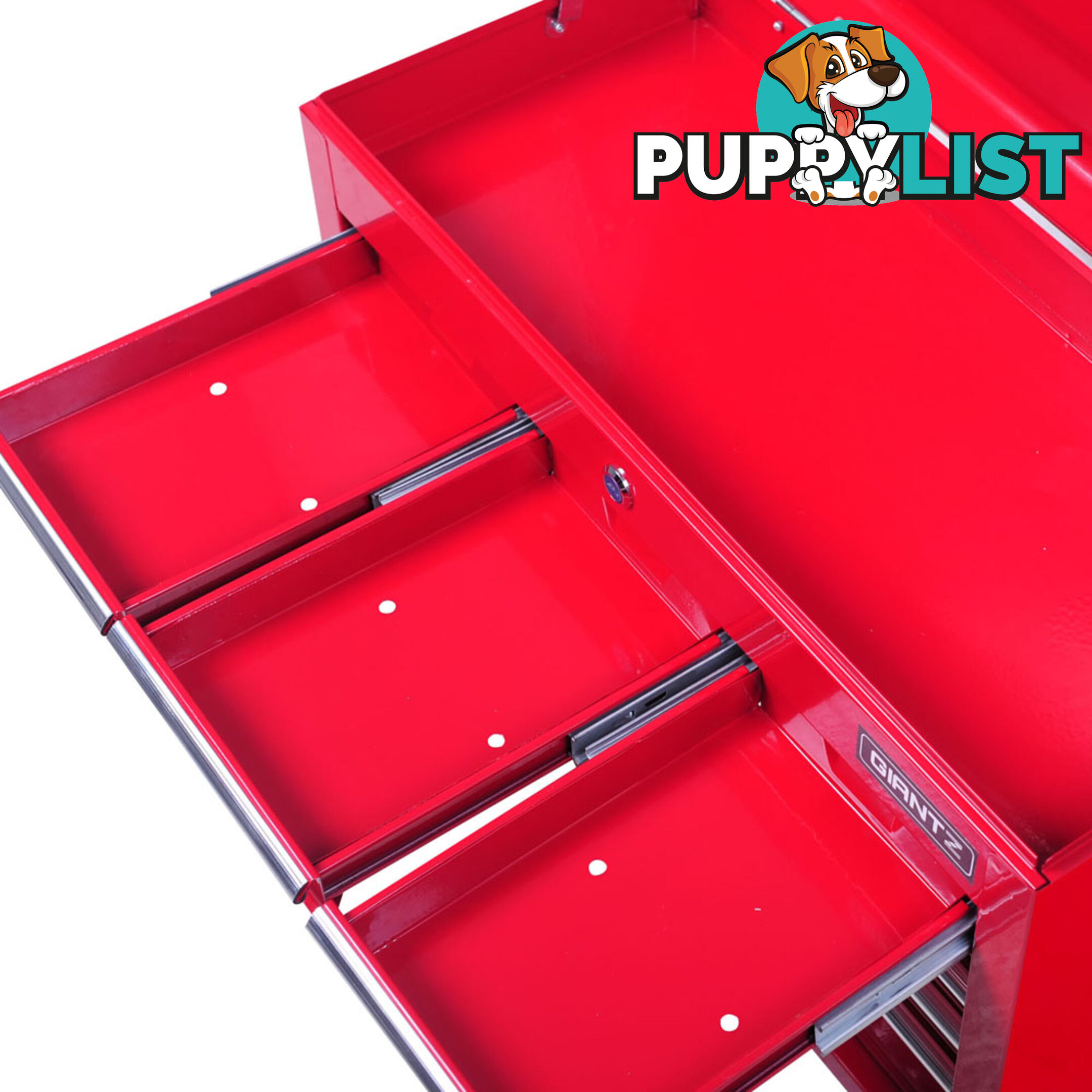 9 Drawers Tool Box Chest Red