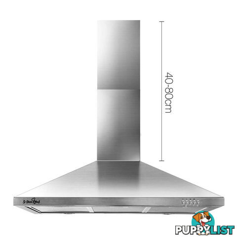 90CM Stainless Steel Rangehood Commercial Home kitchen Canopy Wall Mount